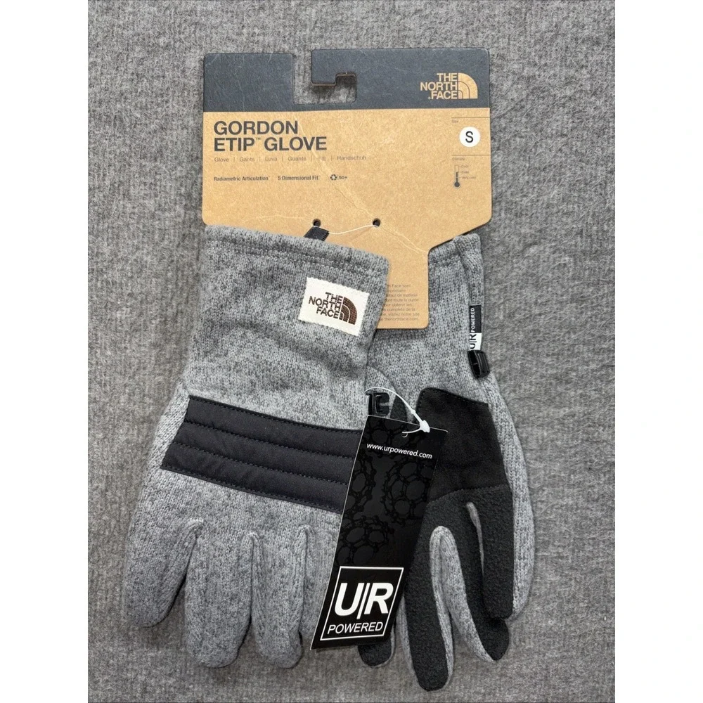 The North Face Men's Gloves Gordon Etip Grey‎ Small New